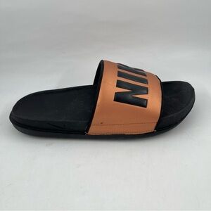 Nike Women’s Offcourt -SZ 8 - Copper Black Slip-On Slides Sandals